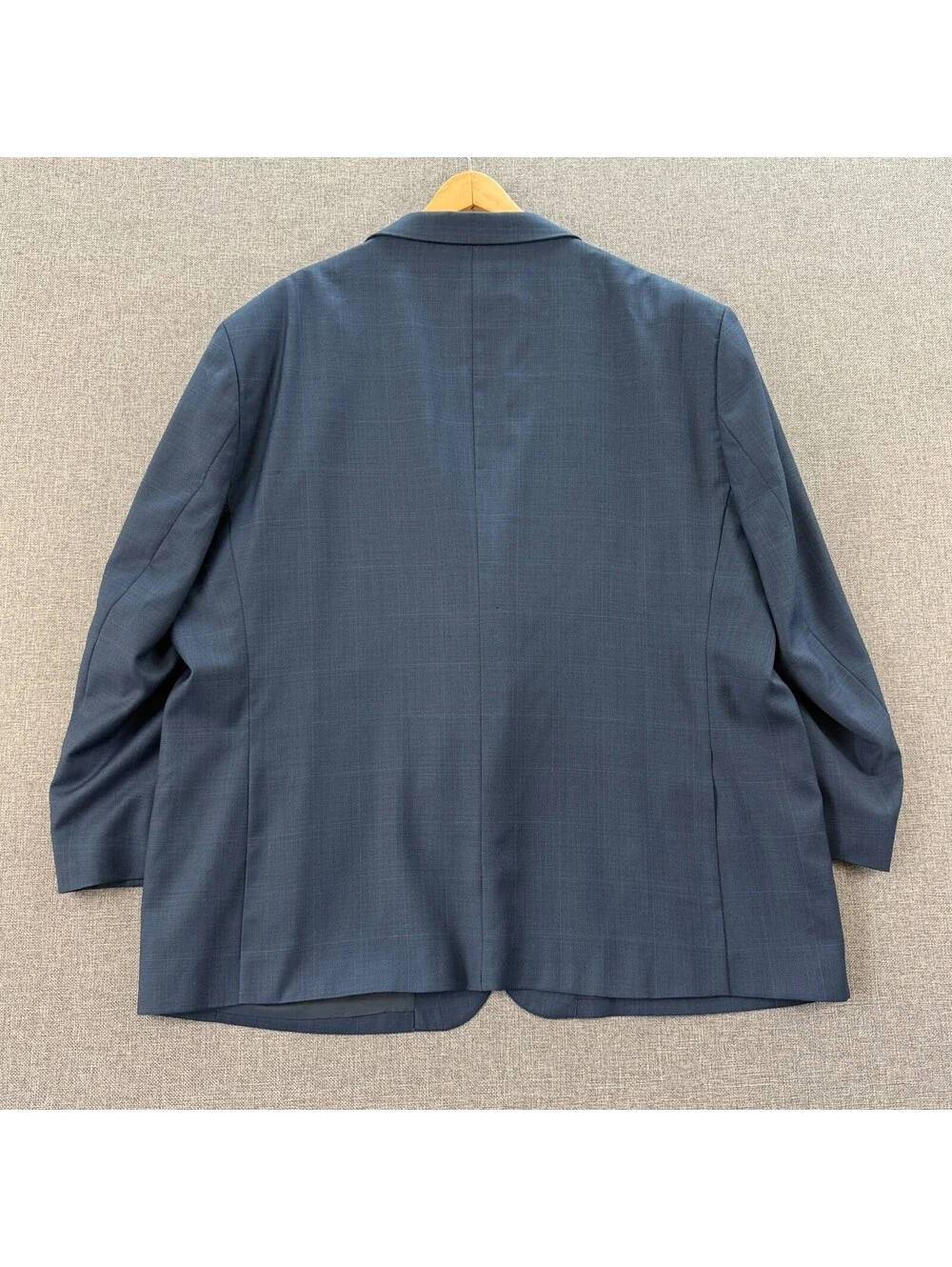 Pronto Uomo Platinum 52R Blue Plaid 2 Button Sport Coat Blazer Modern Fit